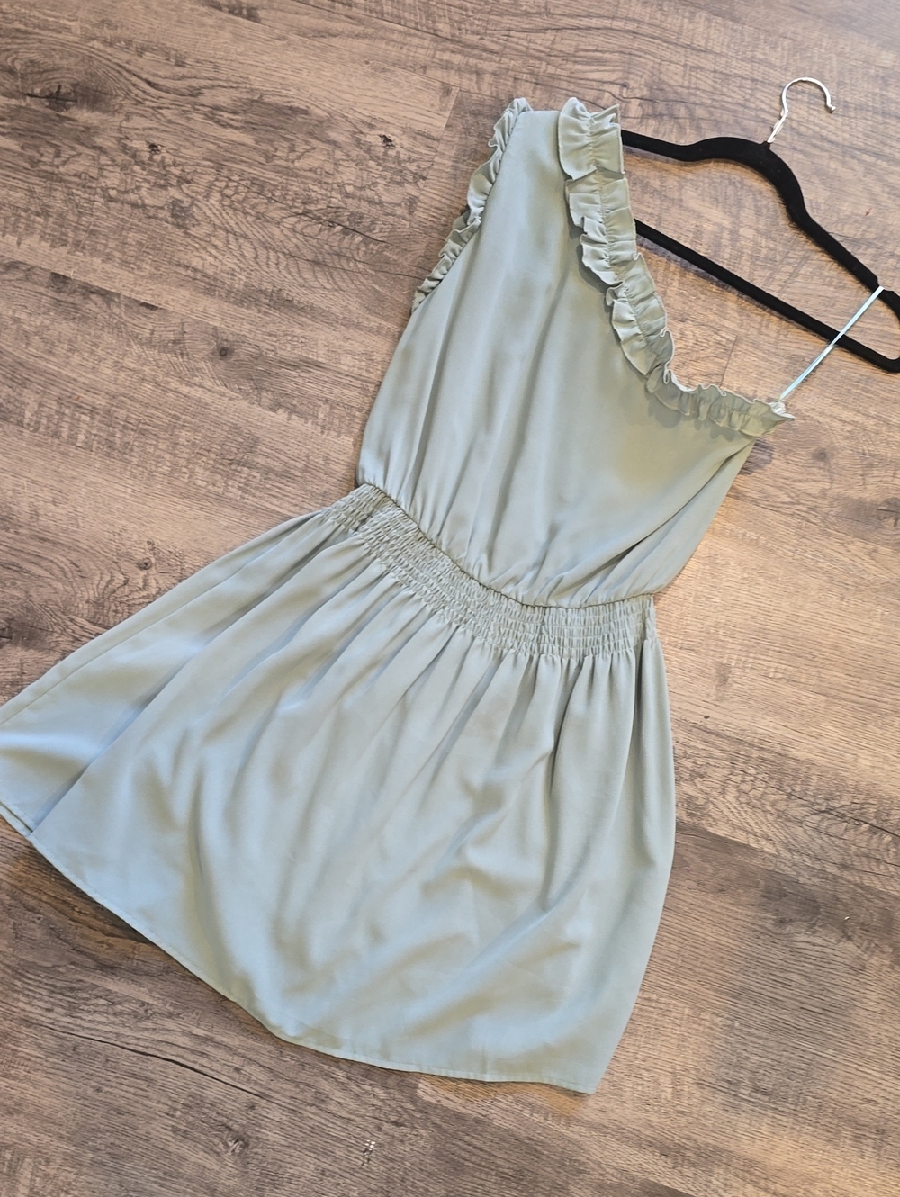 entro Sage One-Shoulder Ruffle Sundress - Picture 2 of 3